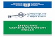 EFFECTivE COMMuNiCATiON SkiLLS - College of Family ... · PDF file2 unlocking the Evaluation Objectives: Effective Communication Skills 2. Language Skills A) VErBAL Adequate to be