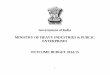 Government of India MINISTRY OF HEAVY INDUSTRIES & … · MINISTRY OF HEAVY INDUSTRIES & PUBLIC ENTERPRISES OUTCOME BUDGET ... OF HEAVY INDUSTRIES & PUBLIC ENTERPRISES ... Cables