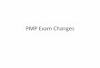 PMP Exam Changes - Project management...X1.2 Rules for Handling ITTOs • Project Management Plan Outputs –On the ITTO input list, if the subsidiary plans and baselines from the