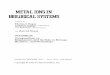 METAL IONS IN BIOLOGICAL SYSTEMS - USDA IONS IN BIOLOGICAL SYSTEMS Edited by Helmut Sigel Institute of Inorganic Chemistry ... The most well-known function of Mg in plants is its role