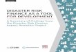 DISASTER RISK FINANCE AS A TOOL FOR DEVELOPMENT risk finance as ... for disaster reduction and ... . disaster risk finance as a tool for development disaster risk finance. disaster