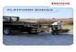 PLATFORM BODIES - Knapheide BODIES Knapheide has been designing and manufacturing platform bodies since the introduction of the Model T. Today, Knapheide continues to produce the highest