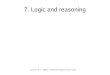 7. Logic and reasoning - cs.helsinki.fi , 