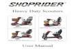 Heavy Duty Scooters - Wheelchair and Scooter Rentals for ... · EXTRA GUIDELINES IN THE CONTROL OF YOUR SCOOTER ... Circuit Breaker ... Speed Controls The speed control dial allows