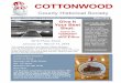 COTTONWOOD - cchsmn1901.orgcchsmn1901.org/files/documents/winternewsletter2018.pdf · Marilyn Wahl. The winning raffle was drawn the Monday before the Christmas holiday. The lucky