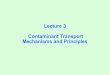 Lecture 3 Contaminant Transport Mechanisms and … · Lecture 3 Contaminant Transport Mechanisms and Principles. ... Velocity of ground-water movement ... Relative Concentration