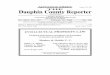 THE Dauphin County Reporter€¦ ·  · 2008-02-27noon on Tuesday of each week at the office of the Dauphin County Reporter, 213 North Front Street, Harrisburg, PA 17101. Telephone