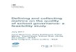 Defining and collecting metrics on the quality of school governance: a feasibility study€¦ ·  · 2017-07-12of school governance: a feasibility study July 2017 Tami McCrone, 