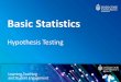 Hypothesis Testing - JCU Australia · Hypothesis A statement about the population that may or may not be true Hypothesis testing aims to make a statistical conclusion about accepting