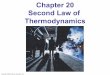 Chapter 20 Second Law of Thermodynamicspeople.virginia.edu/~ben/Hue_Physics_152/BEN_Lect_19.pdf · Why does a heat engine need a temperature ... and the net work would be zero. 