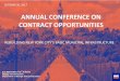 ANNUAL CONFERENCE ON CONTRACT OPPORTUNITIES · ANNUAL CONFERENCE ON CONTRACT OPPORTUNITIES. ... DDC , created in 1996, was given the ... Slide 1 Author: Macfarlane