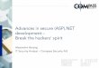 Advances in secure (ASP).NET development –Break … you run ASP NET 4.5 httpRuntime onfigureAn to xss e ET Sy Web _ S Sy Web , Ve Cul tu ith attribute sectlons are . What is the