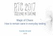 Magic of Chaos: How to remain sane in everyday testing of Chaos: How to remain sane in everyday testing Kamila Mrozek #2030