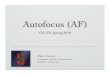 Autofocus (AF) - Computer graphicsgraphics.stanford.edu/courses/cs178-10/lectures/autofocus-20apr10... · Autofocus (AF) Marc Levoy Computer Science Department Stanford University
