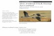 U.S. Fish & Wildlife Service 2017 Federal Duck Stamp Art … · 2017 Federal Duck Stamp Art Contest Information, Entry Form and Regulations. U.S. Fish & Wildlife Service. Dear Artist: