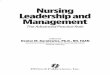 Nursing Leadership and Management - STM Books, …€¦ · Nursing Leadership and Management The Advanced Practice Role Edited by Denise M. Korniewicz, Ph.D., RN, FAAN Assessment