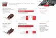 Competitive Comparison - AMD · AMD FIREPROTM W2100 & W4100 WORKSTATION GRAPHICS Competitive Comparison AMD Advantage • 2GB DDR3 Memory (28.8GB/s) • …