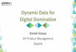Dynamic Data for Digital Domination - Agenda Conference · CASE STUDY » Competition moving quickly to mobile apps » Integration testing across 4 apps stalling releases » Masking