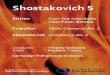 Cambridge Philharmonic Shostakovich 5  Programme Britten Four Sea Interludes from Peter Grimes Prokofiev Violin Concerto No. 2 20 minute interval Shostakovich Symphony No. 5