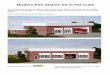 Modern Fire Station kit in HO scale Fire Station kit in HO scale This kit includes all building parts milled in white styrene plastic, Plastruct brick sheet and clear window