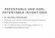 PATENTABLE AND NON- PATENTABLE INVENTIONS · PATENTABLE AND NON-PATENTABLE INVENTIONS ... a scientific principle or ... approximately five to seven inches in diameter,
