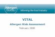 Allergen Risk Assessmentallergenbureau.net/wp-content/uploads/2014/03/Grinter_VITAL.pdf · The “May Contain” Dilemma – The Result • Industry is criticised for the inconsistent