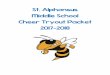 St. Alphonsus Middle School Cheer Tryout Packet 2017 … packet...Cheerleader Tryout Packet Dear Parents and Prospective Cheerleaders: Thank you for showing interest in our cheerleading