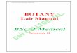 Lab Manual FM Sem II - Welcome To DAV College Jalandhardavjalandhar.com/dbt/botany/SOP-lab Manual/BSc. (Medical) Sem II.pdf · To study cell structure from onion leaf peels; ... plant