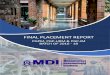 FINAL PLACEMENT REPORT - mdi.ac.in Placements Report.pdf · with international roles being offered by Godrej Industries and Tolaram Group. New associations were established with reputed