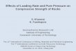 Effects of Loading Rate and Pore Pressure on Compressive ... of Loading Rate 1.pdf · Effects of Loading Rate and Pore Pressure on Compressive Strength of Rocks S. Khamrat K. Fuenkajorn