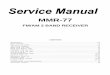 Sangean MMR77 Service Manual - …diagramas.diagramasde.com/audio/mmr77-servicemanual.pdf · FM/AM 2 BAND RECEIVER ... Signal Generator TP3 TP4 SSVM 6. 3. ALIGNMENT FOR FM SENSITIVITY