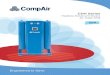 Heatless Desiccant Dryers 40â€“5400 CFM - Fluid Series Heatless Desiccant Dryers open up a world of customiz- ... ent air. Oil-free compressed ... (0.27 kgs) of desiccant per