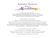 Aladdin Jr. Audition Packet - HOME - Genesius Theatre ... · Book Adapted and Additional Lyrics by Jim Luigs ... all candidates will learn the following song. ... Aladdin Jr. Audition