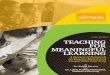 teachING for MeaNINGful learNING - ERIC  new forms of project- ... Teaching for Meaningful Learning: ... while the control group