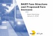 DART Fare Structure and Proposed Fare Increase · DART Fare Structure and Proposed Fare Increase Board ... • Reduced Fare for high school students expanded from ... DCTA passes