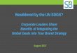 Bewildered by the UN SDGS? - Cloud Object Storage | Store …€¦ ·  · 2017-08-24Bewildered by the UN SDGS? Corporate Leaders Share ... business sector ... • Employee retention