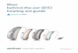 Moxi behind-the-ear (BTE) hearing aid guide - Unitron  · PDF fileMoxi behind-the-ear (BTE) hearing aid guide ... Additional notes ... wire from moving out of the ear canal