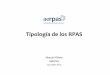 Tipología de los RPASa-de-RPAS.pdf · Tiene que proporcionar: Características del RPAS, manual de operaciones, manual de mantenimiento, análisis de seguridad y un seguro apropiado