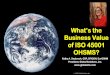 Business Value of ISO 45001 OHSMS? PDC/Presentations/Kathy Seabrook... · 1/ 2016: Draft International Standard (DIS) ... Business Value of ISO 45001 OHSMS? Kathy A. Seabrook, CSP,