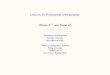 Lecture 10 Polynomial interpolation - PKUdsec.pku.edu.cn/~tieli/notes/num_meth/lect10.pdf · Examples Polynomial interpolation Piecewise polynomial interpolation Lagrange interpolating