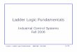 Ladder Logic Fundamentals - Overblogdata.over-blog-kiwi.com/0/62/...ladder-logic-fundamental-controls.pdf · Lecture – Ladder Logic Fundamentals MME 486 – Fall 2006 4 of 35 History