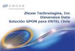 Zhone Technologies, Inc Dimension Data Solución GPON … · Zhone Technologies, Inc Dimension Data Solución GPON para ENTEL Chile. Zhone Technologies Founded in 1999 to develop