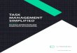 TASK MANAGEMENT SIMPLIFIED - Microsoft Azure · TASK MANAGEMENT SIMPLIFIED . ... Last week Last month 1 Year Task Completion ... 1st Runner Up in the “Application