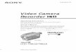 Video Camera Recorder - Sony · Video Camera Recorder Model No. CCD-TR Model No. AC-L Serial No. Serial No. 3-065-645-11 (3) ©2001 Sony Corporation CCD-TR618/TR818 ... Digital zoom