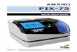 PIX-75 Quick-Start Guide - Amano interference when the equipment is operated in a commercial environment. This equipment generates uses and can radiate radio frequency energy and,