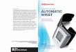 Blood Pressure Monitor AUTOMATIC WRIST - HoMedics.com€¦ · Es posible que usted ... Recalling Values from Memory ... National Standard, Manual, electronic, or automated sphygmomanometers
