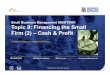 Small Business Management MGMT5601 Topic 9: Financing the Small Firm … · Small Business Management MGMT5601 Topic 9: Financing the Small ... of their firm. • The Balance sheet