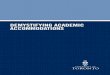 Demystifying Academic Accommodations - … · guidelines for academic accommodations. ... Accommodations depend on the ... in structuring an accommodation plan