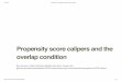 Propensity score calipers and the overlap condition · 9/18/2017 Propensity score calipers and the overlap condition  3/19 Overlap & bias in …