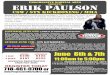 PRESENTS ERIK PAULSON - Progressive Martial Artsprogressivemartialarts.com/wp-content/uploads/2015/05/Erik-Paulson... · This hybrid striking system developed by Erik Paulson focuses